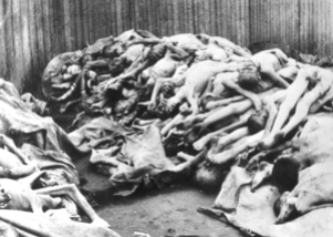 Pila de cuerpos en el campo de Mauthausen